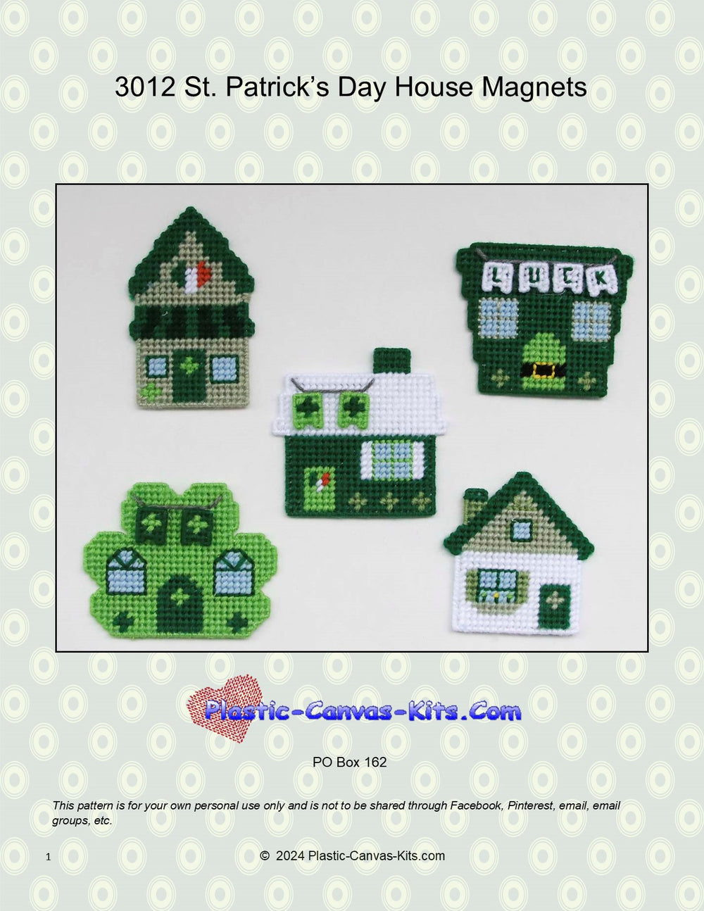 St. Patrick's Day House Magnets
