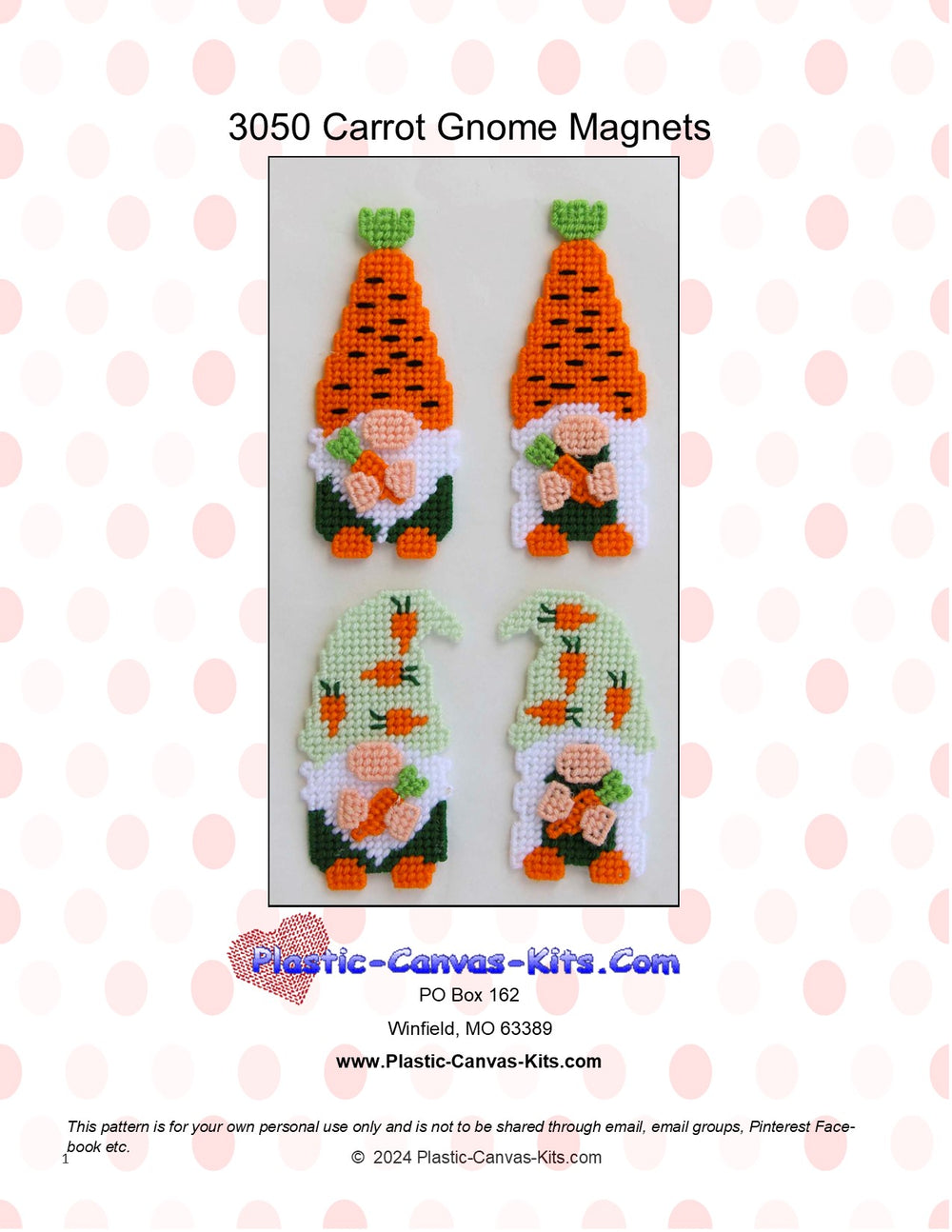 Carrot Gnome Magnets