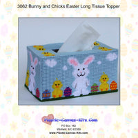 Bunny and Chicks Easter Long Tissue Topper