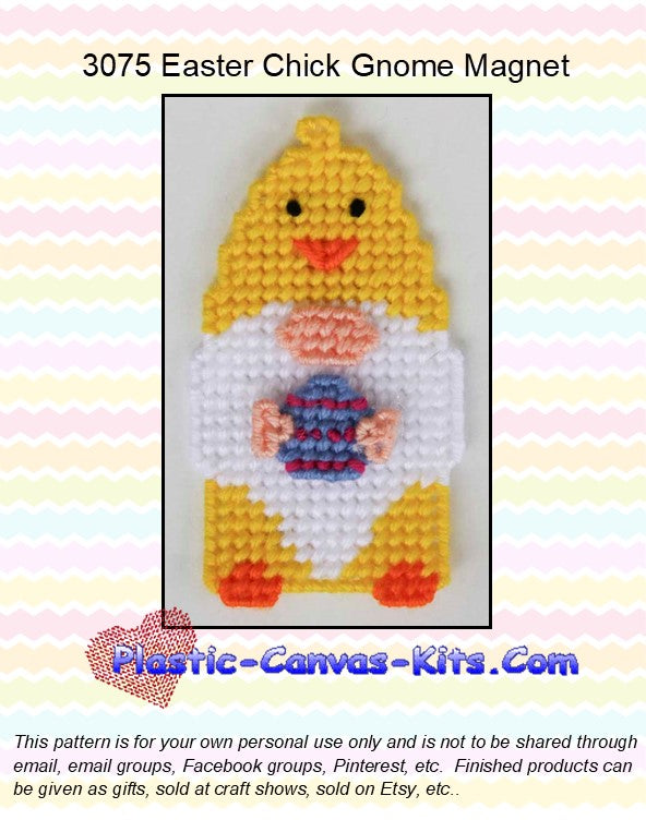 Easter Chick Gnome Magnet