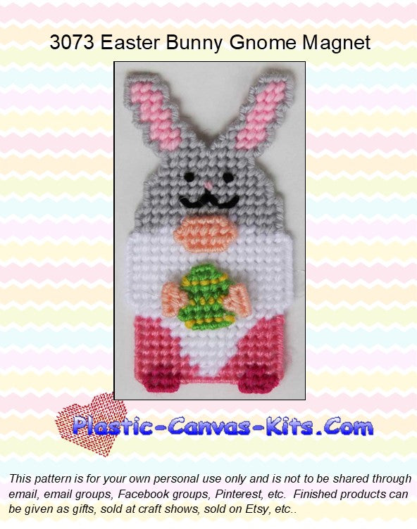 Easter Bunny Gnome Magnet