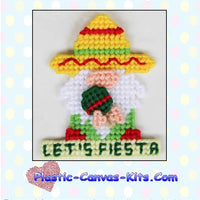 Fiesta Gnome Magnet