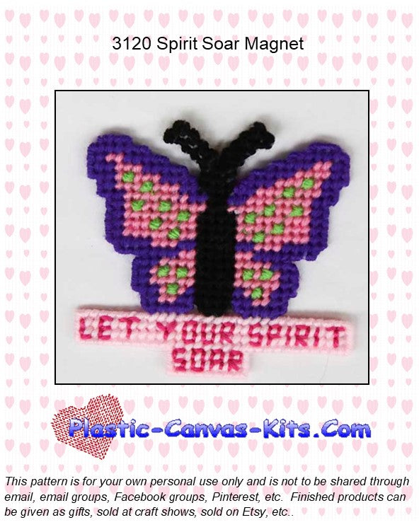 Spirit Soar Butterfly Magnet