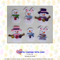 Easter Snowman Magnets