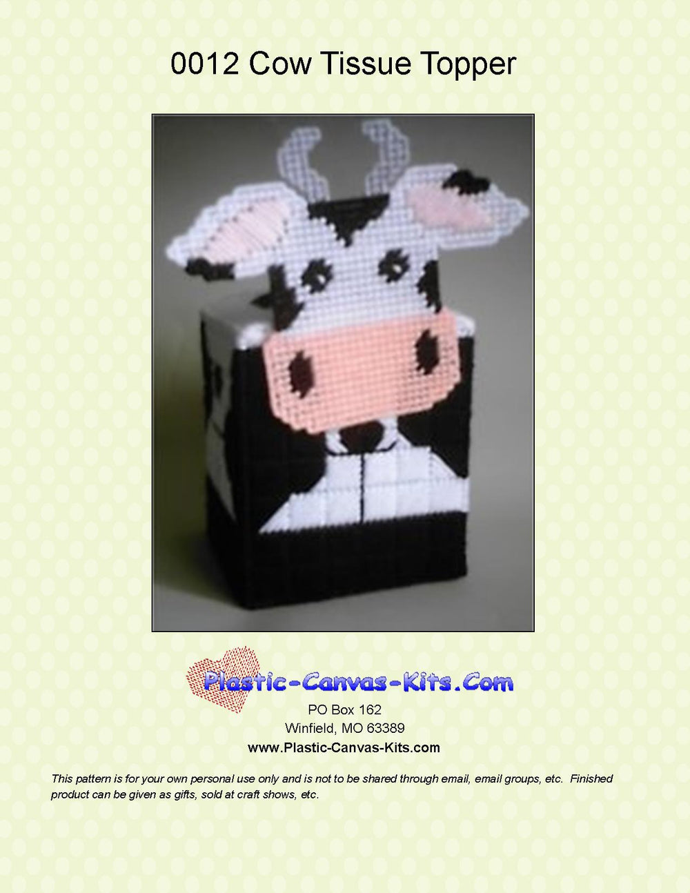 Cow Tissue Topper