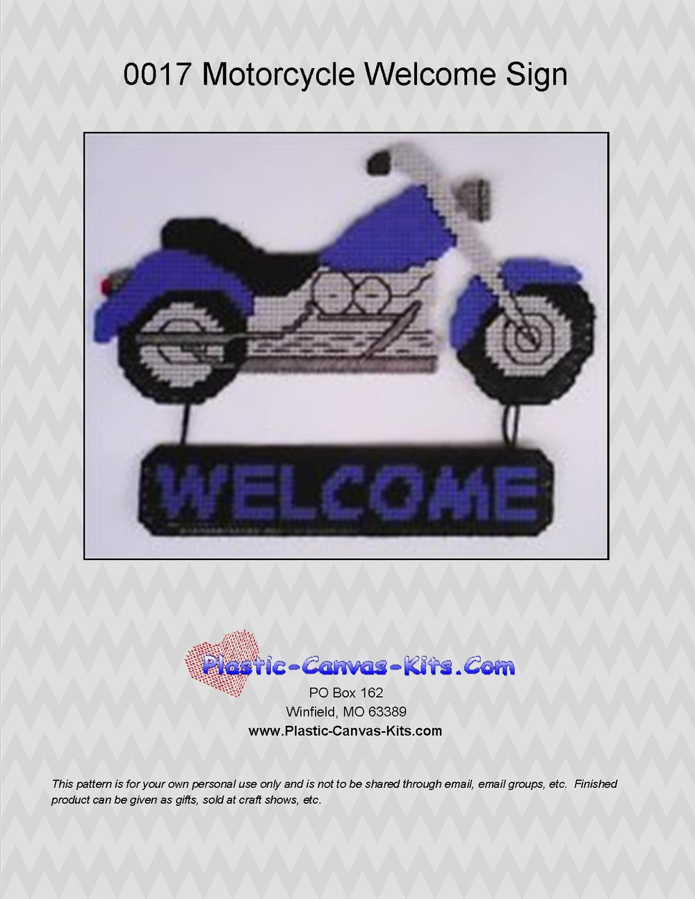 Motorcycle Welcome Sign