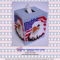 Patriotic Eagle Tissue Topper