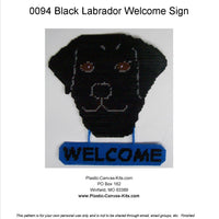 Black Labrador Retriever Welcome Sign
