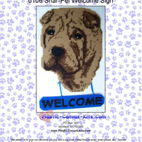 Shar-Pei Welcome Sign