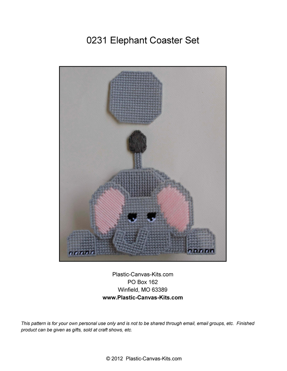 Elephant Coaster Set