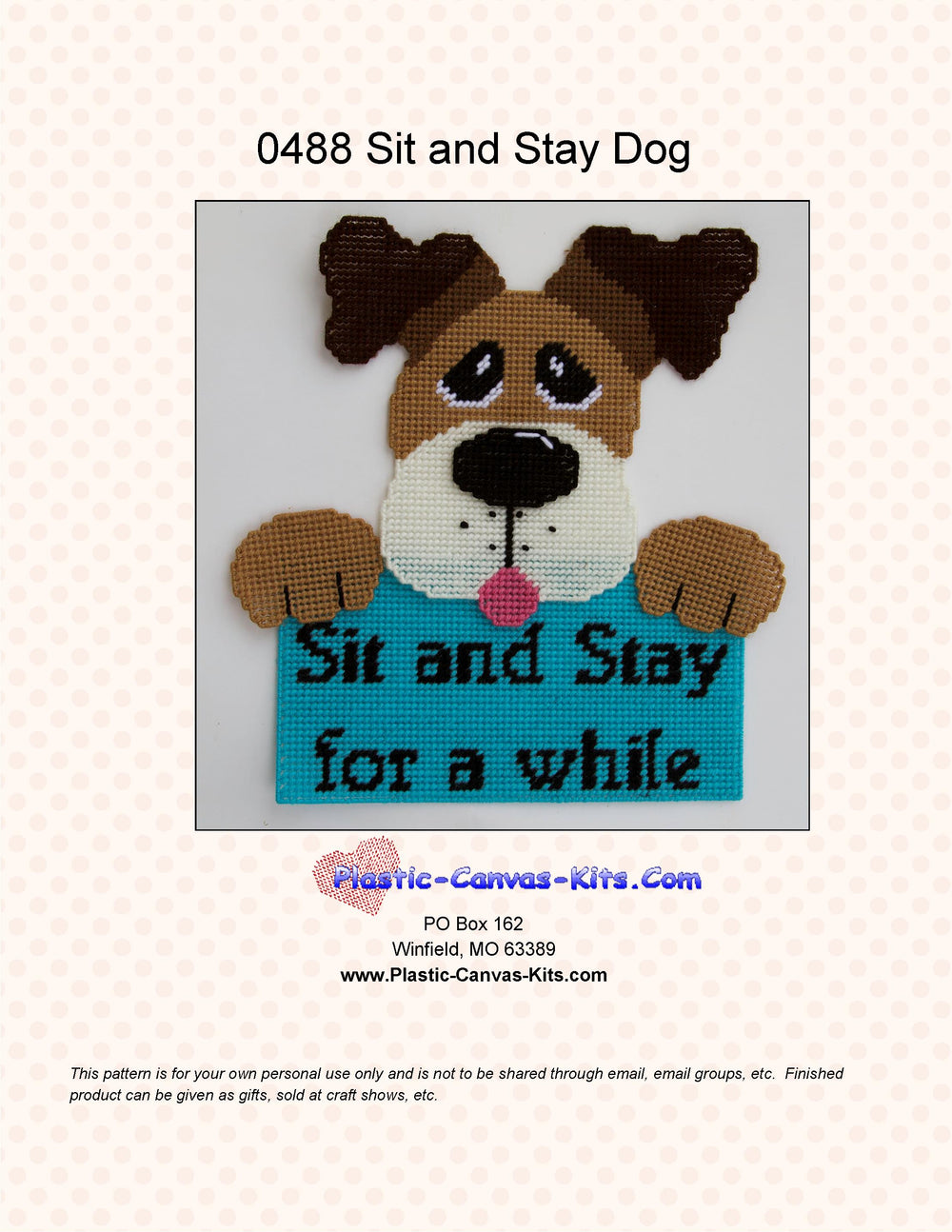 Sit and Stay Dog Wall Hanging