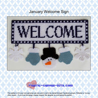 January Welcome Sign