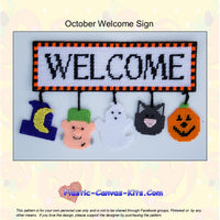 October Welcome Sign