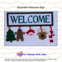 December Welcome Sign