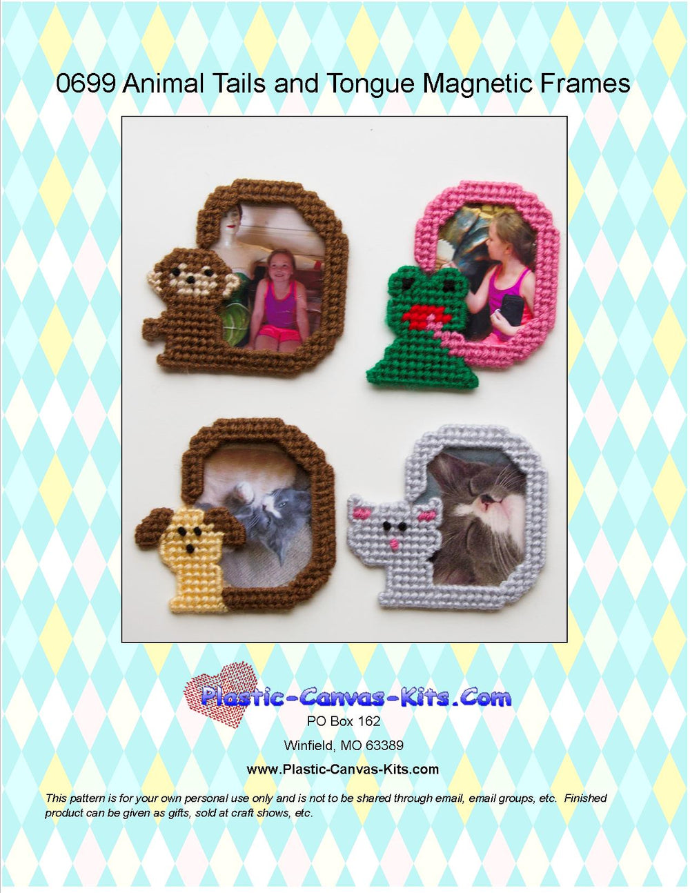 Tails and Tongue Animal Magnetic Frames