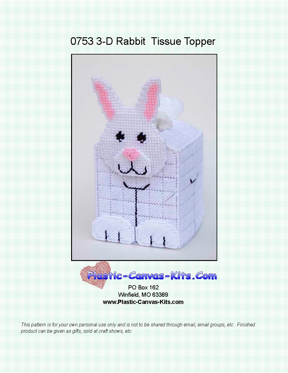 Bunny Rabbit 3-D Tissue Topper