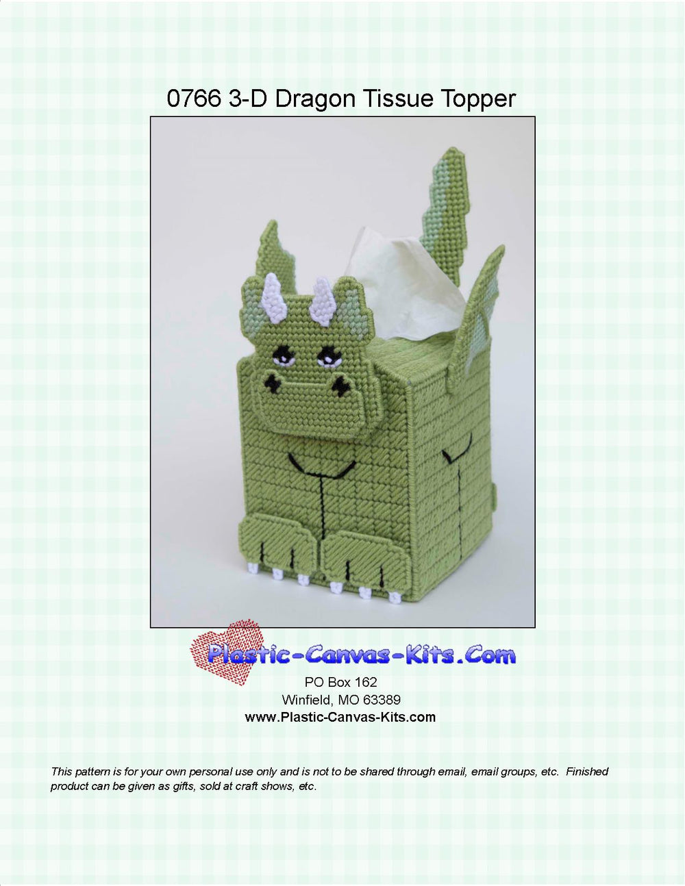 Dragon 3-D Tissue Topper