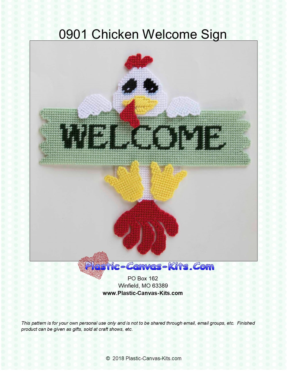 Chicken Welcome Sign
