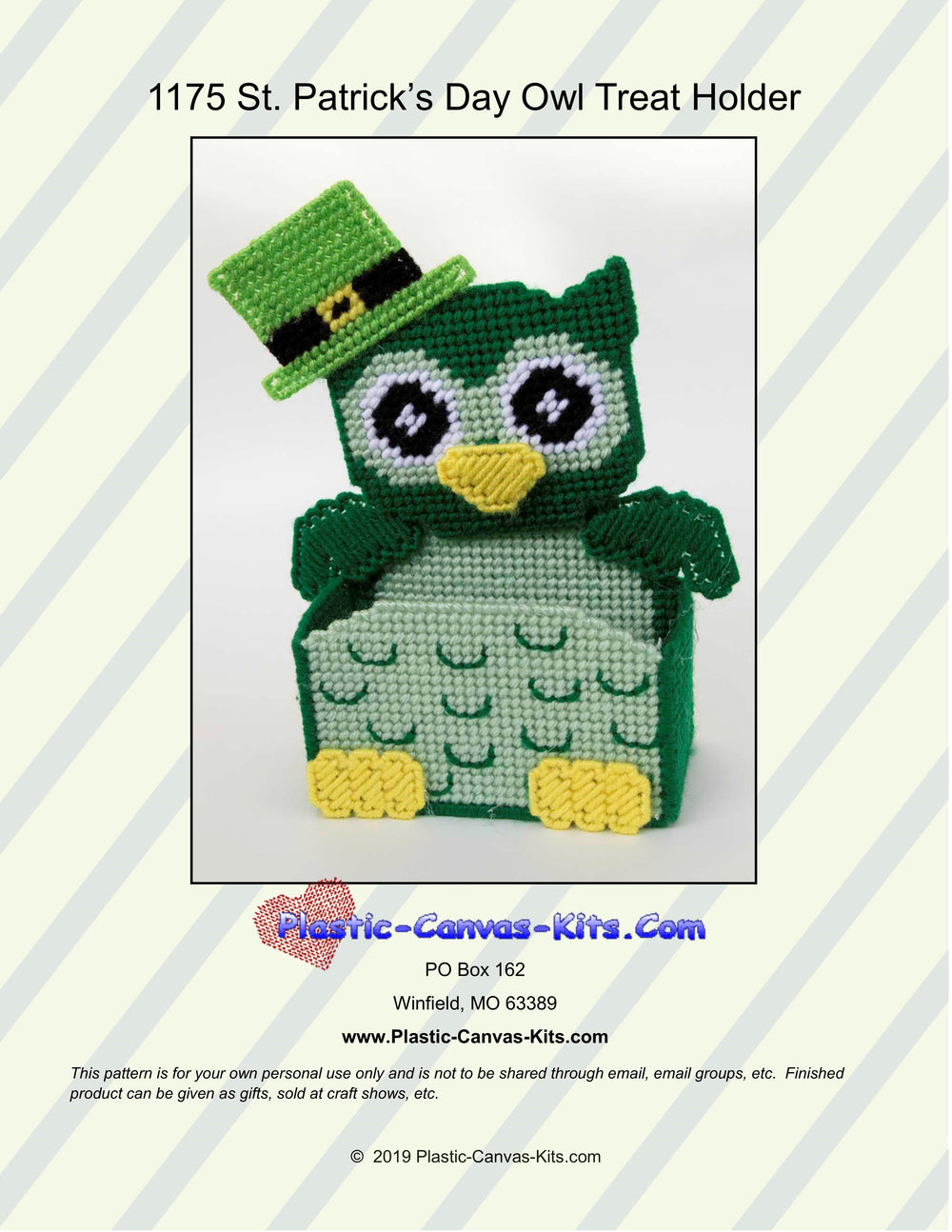 St. Patrick's Day Owl Treat Holder