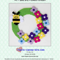 Bee and Flowers Wreath