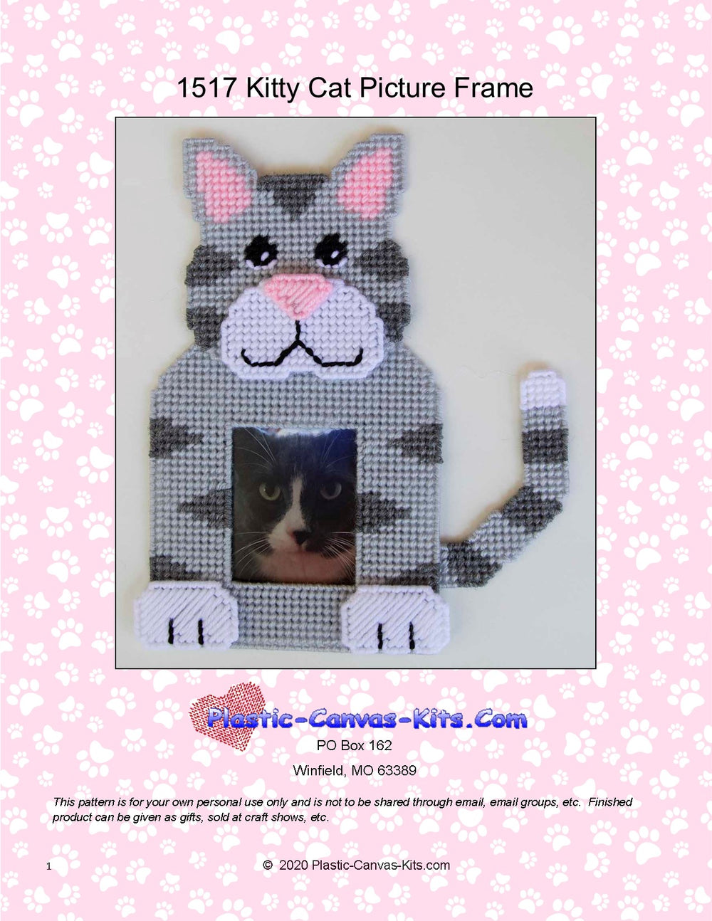Kitty Cat Picture Frame