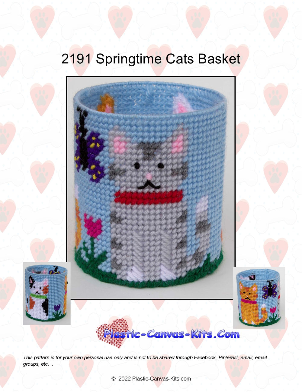 Springtime Cats Basket