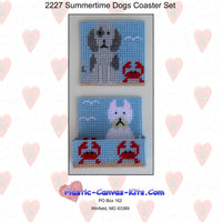 Summertime Dogs Coaster Set