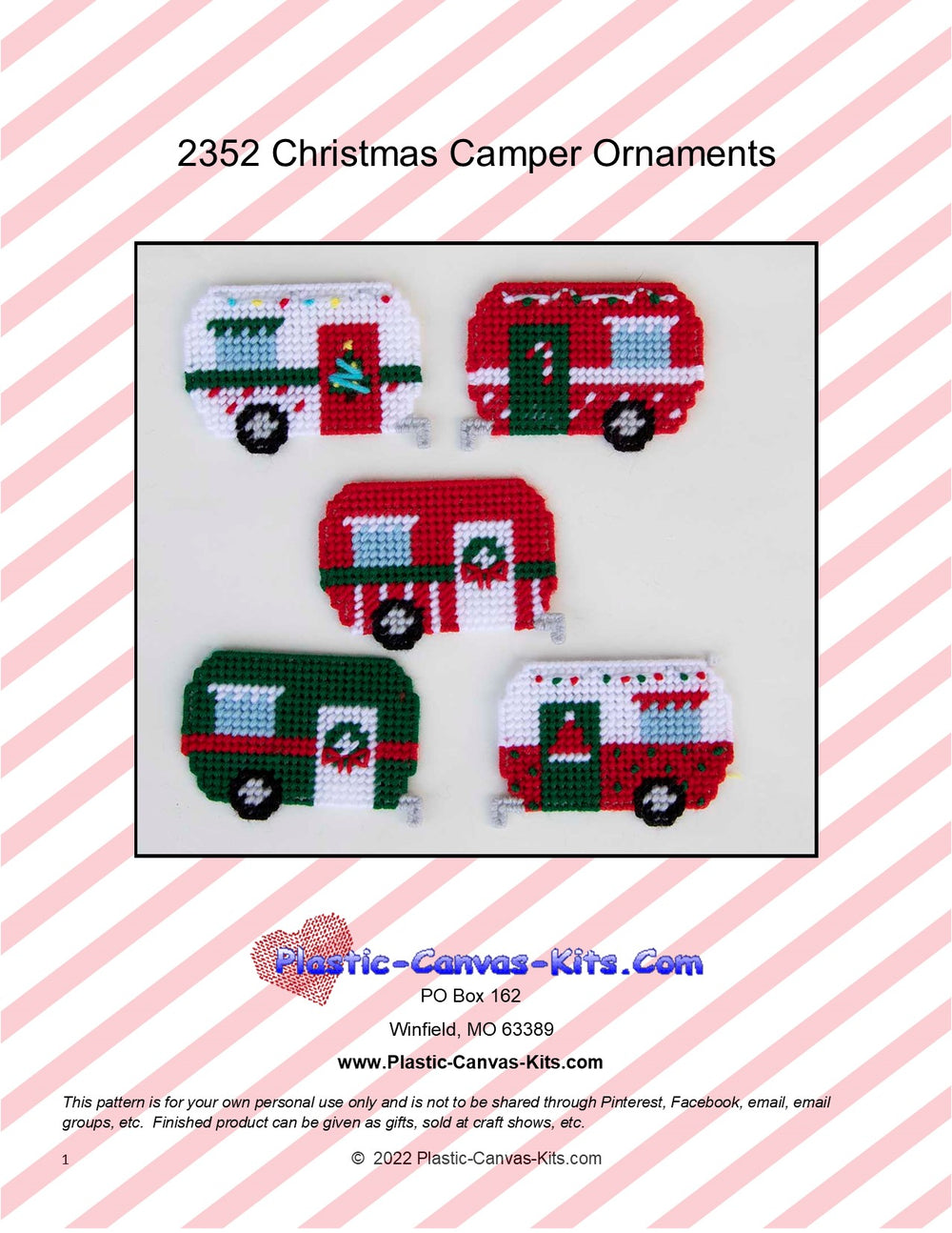 Christmas Camper Ornaments