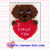 Chocolate Labrador Retriever Valentine's Magnet