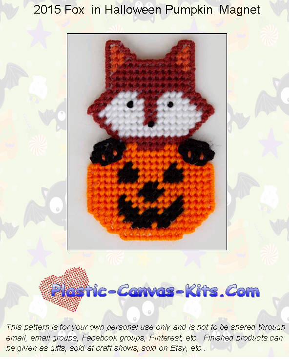 Fox Halloween Magnet
