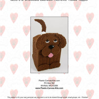 3-D Chocolate Labrador Retriever Tissue Topper