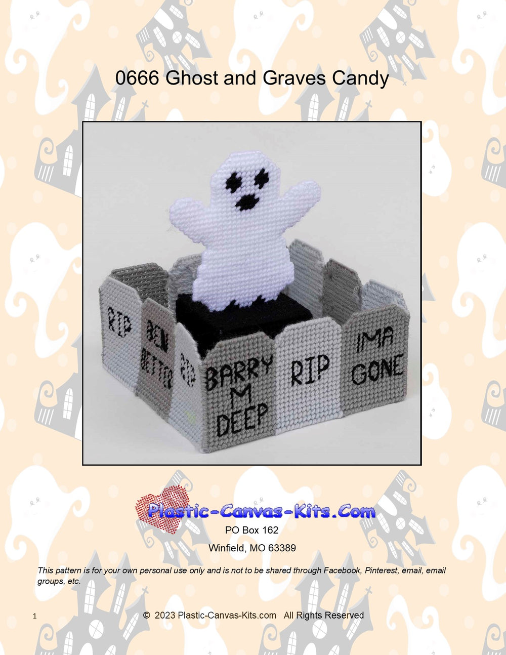 Ghost and Graves Candy Dish
