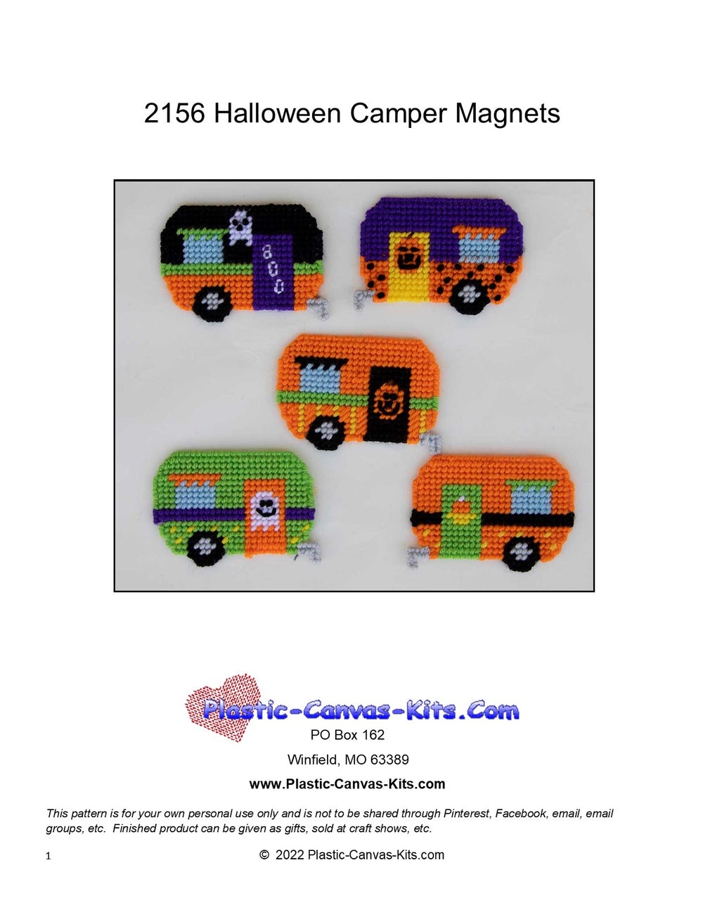 Halloween Camper Magnets