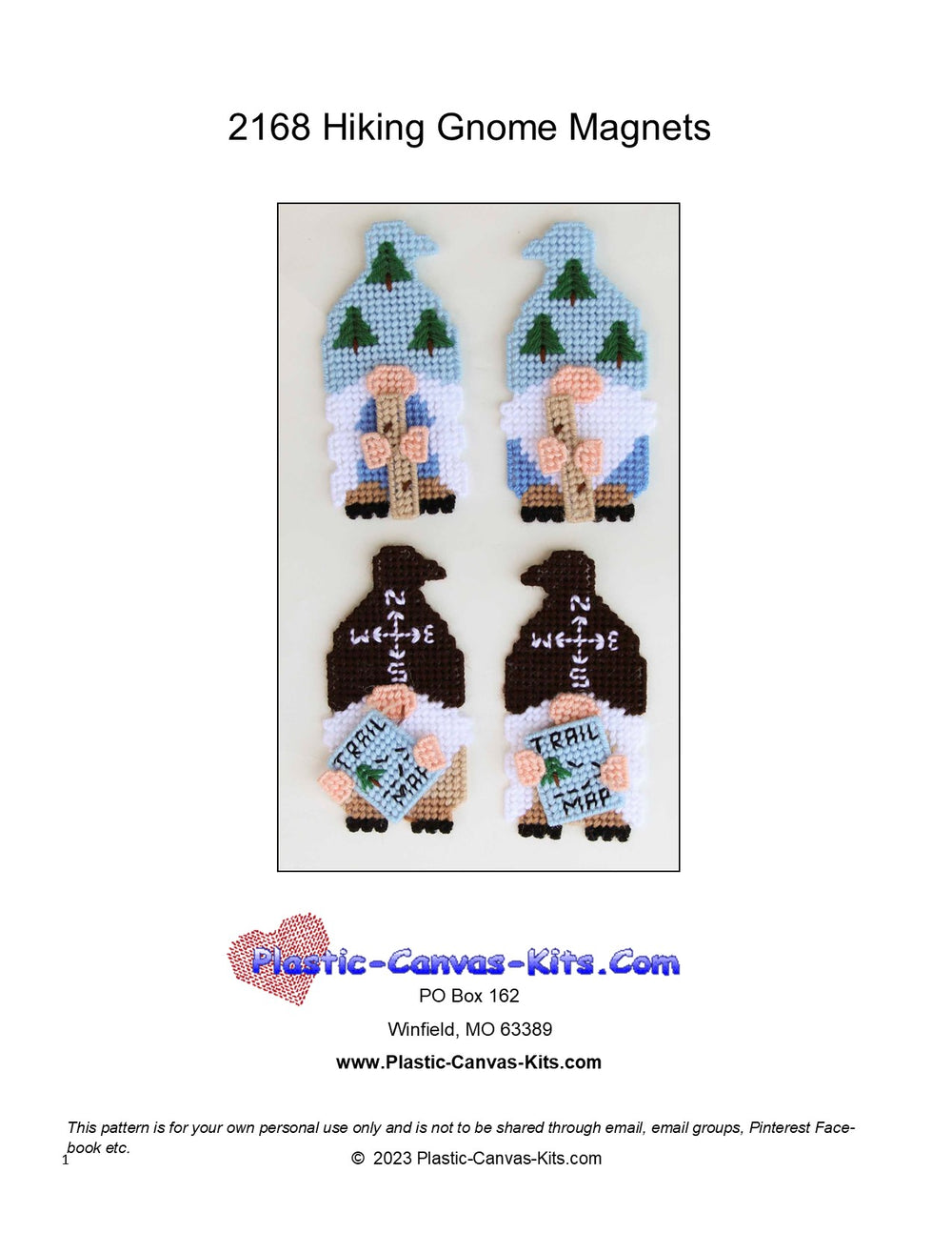 Hiking Gnome Magnets