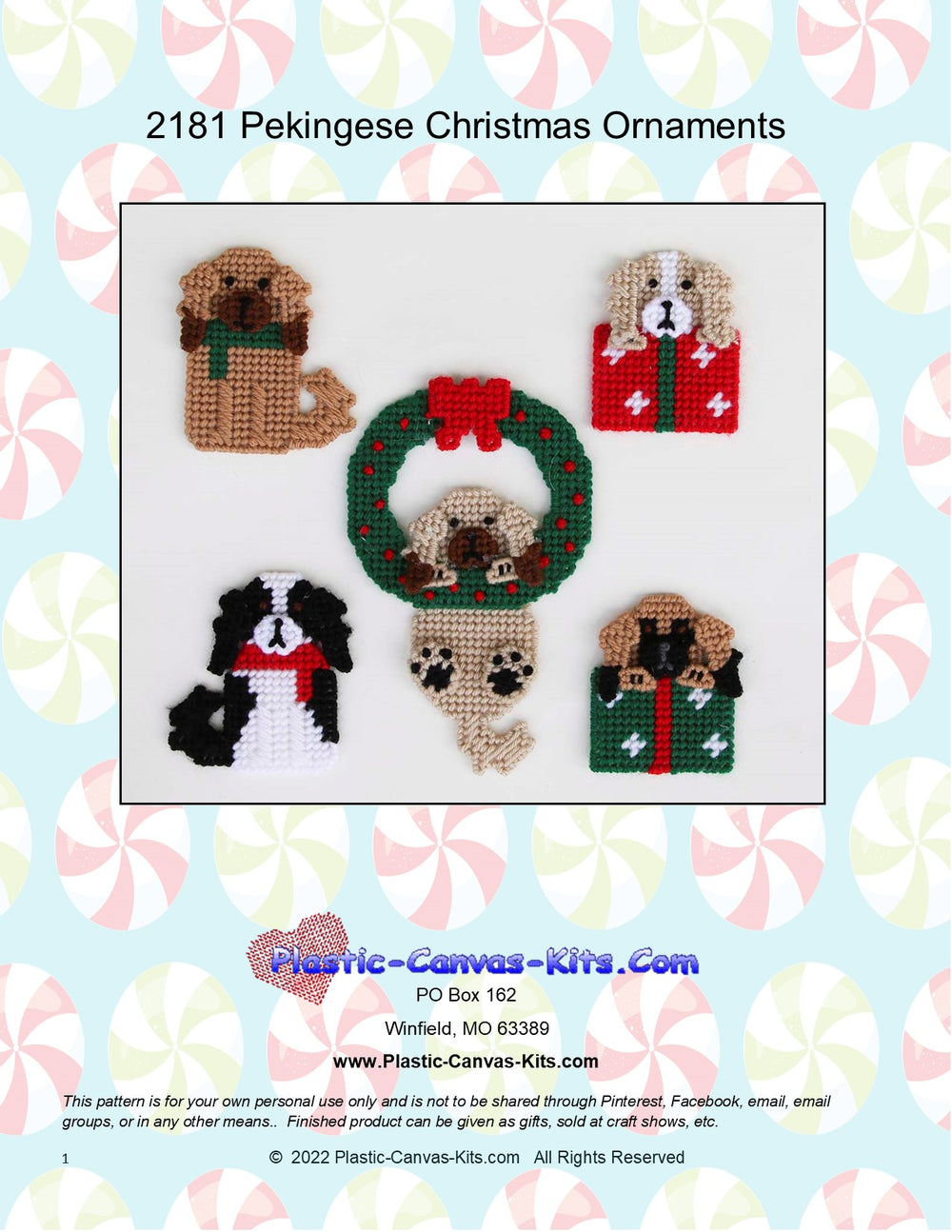 Pekingese Christmas Ornaments