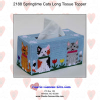 Springtime Cats Long Tissue Topper