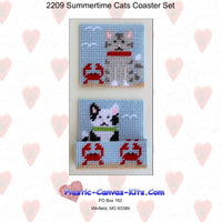 Summertime Cats Coaster Set