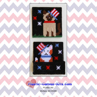 Patriotic Cats Coaster Set