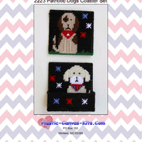 Patriotic Dogs Coaster Set