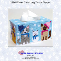 Winter Cats Long Tissue Topper