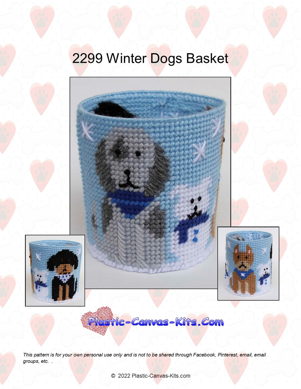 Winter Dogs Basket