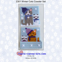 Winter Cats Coaster Set