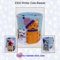 Winter Cats Basket