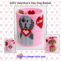 Valentine's Day Dogs Basket
