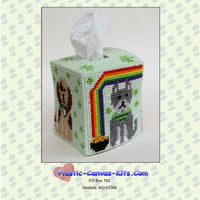 St. Patrick's Day Dogs Tissue Topper (Boutique)