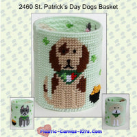 St. Patrick's Day Dogs Basket