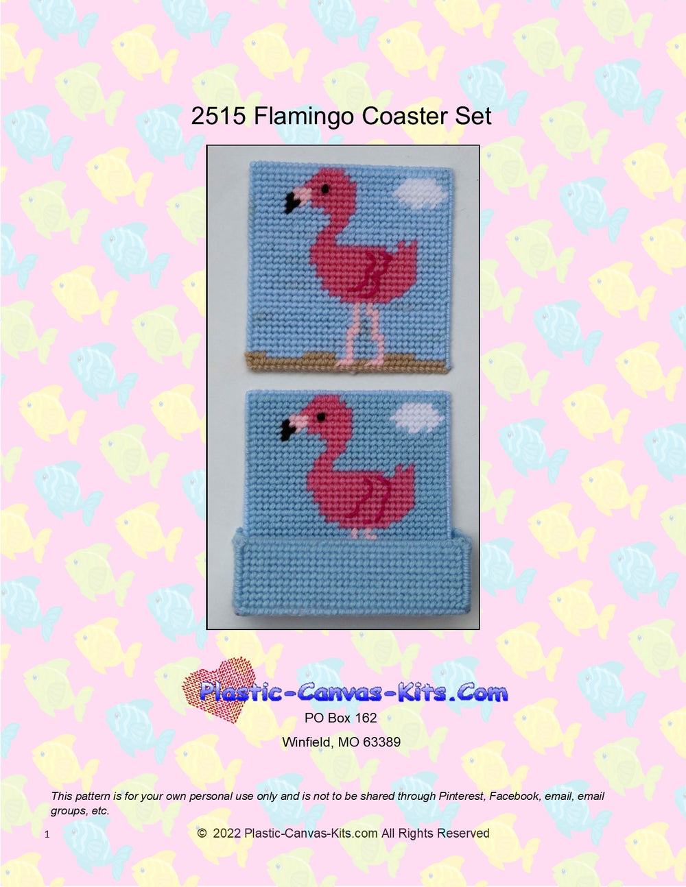 Flamingo Coaster Set