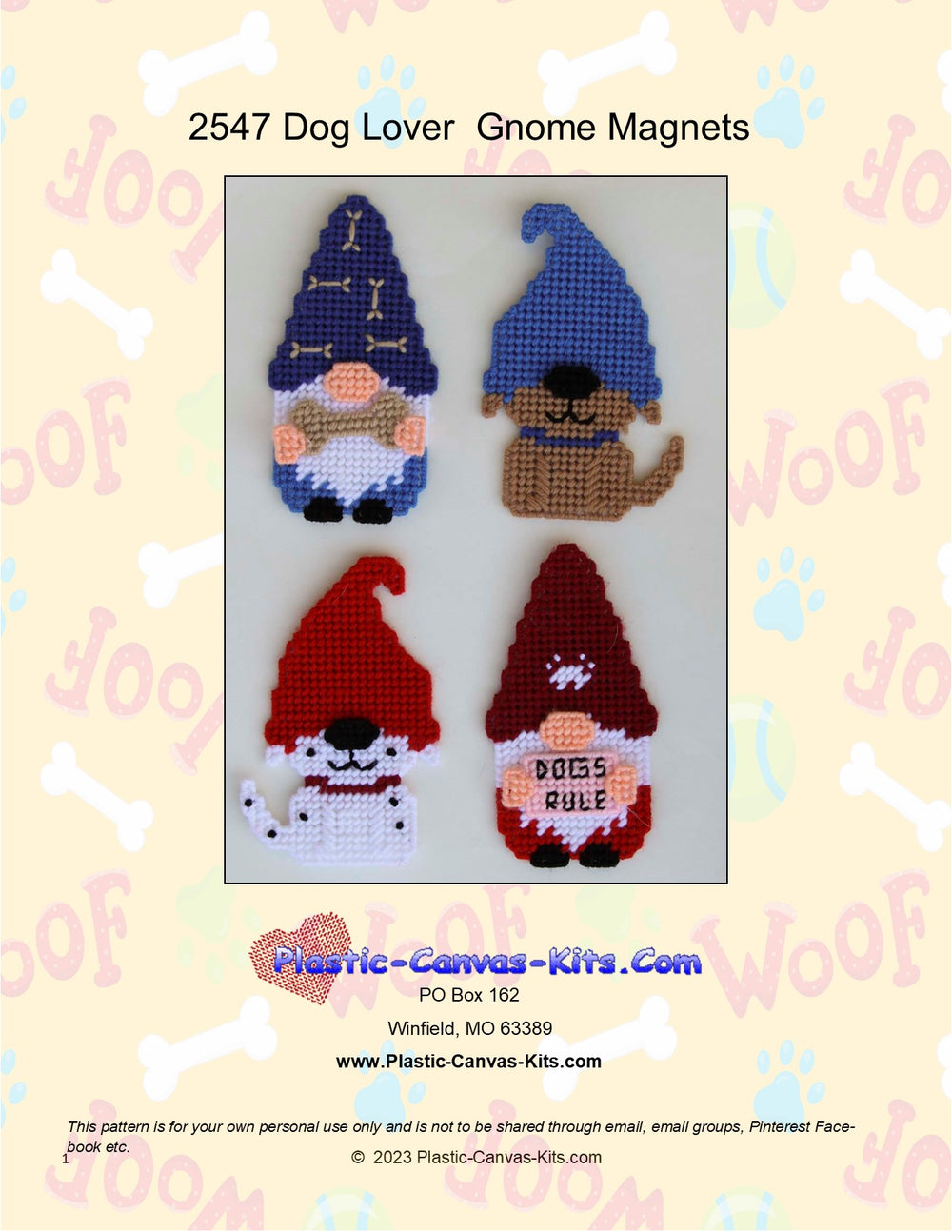 Dog Lover Gnome Magnets