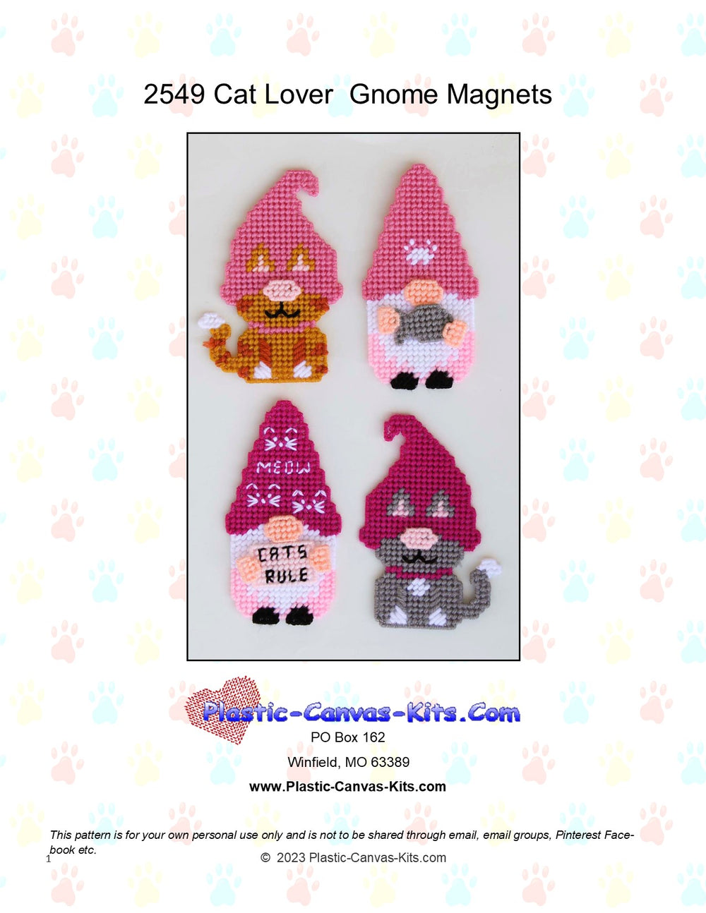Cat Lover Gnome Magnets
