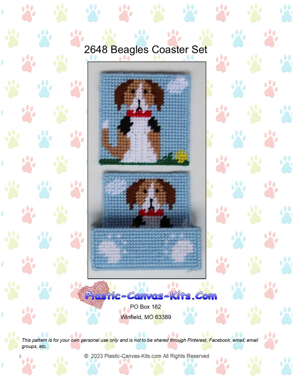 Beagle Coaster Set